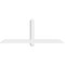 Ekena Millwork Eugene Architectural Grade PVC Gable Bracket, 72"W x 27"H x 4"D x 4"F, 9/12 Pitch GBP072X27X0404EUG00 - alternate 5